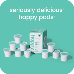 We Are Happy pods are compatible with most K-Cup brewers for quick brewing