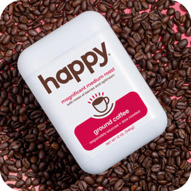 We Are Happy recyclable container for sustainable coffee storage