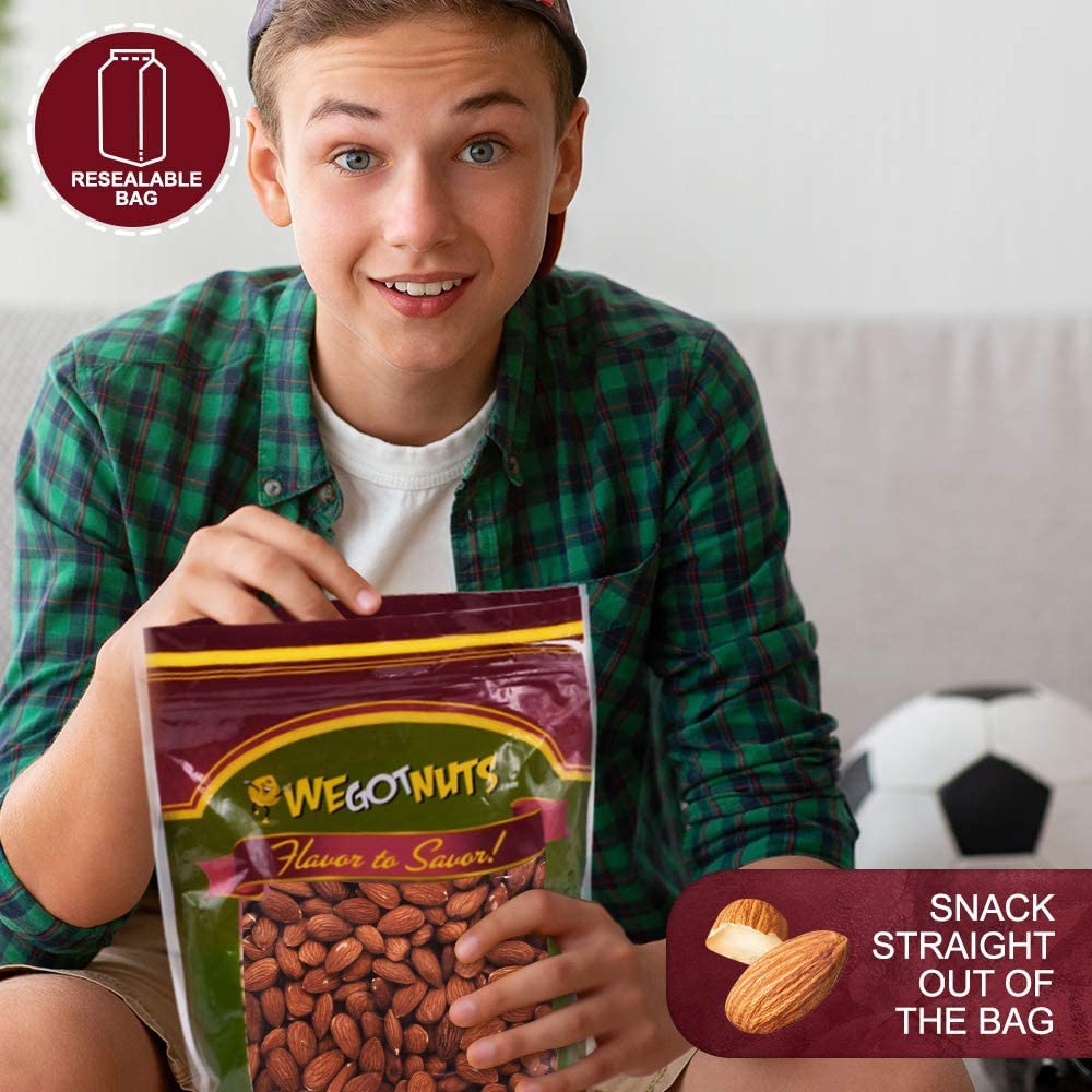 We Got Nuts almonds added to trail mix for on the go energy.