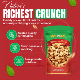We Got Nuts Brazil nuts close-up texture highlighting natural crunch