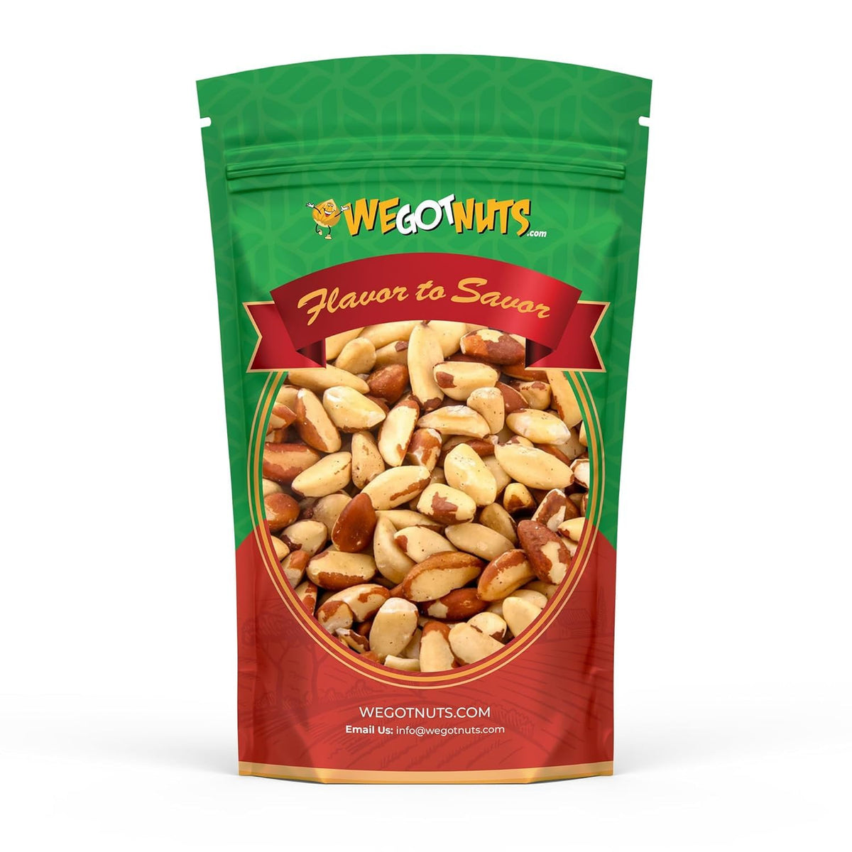 We Got Nuts Brazil nuts raw 2lb in a fresh pouch, ready to snack