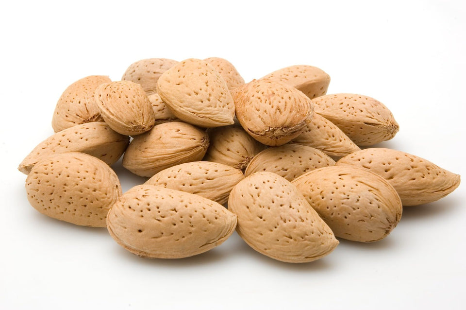 We Got Nuts jumbo California almonds in shell in a resealable bag for freshness