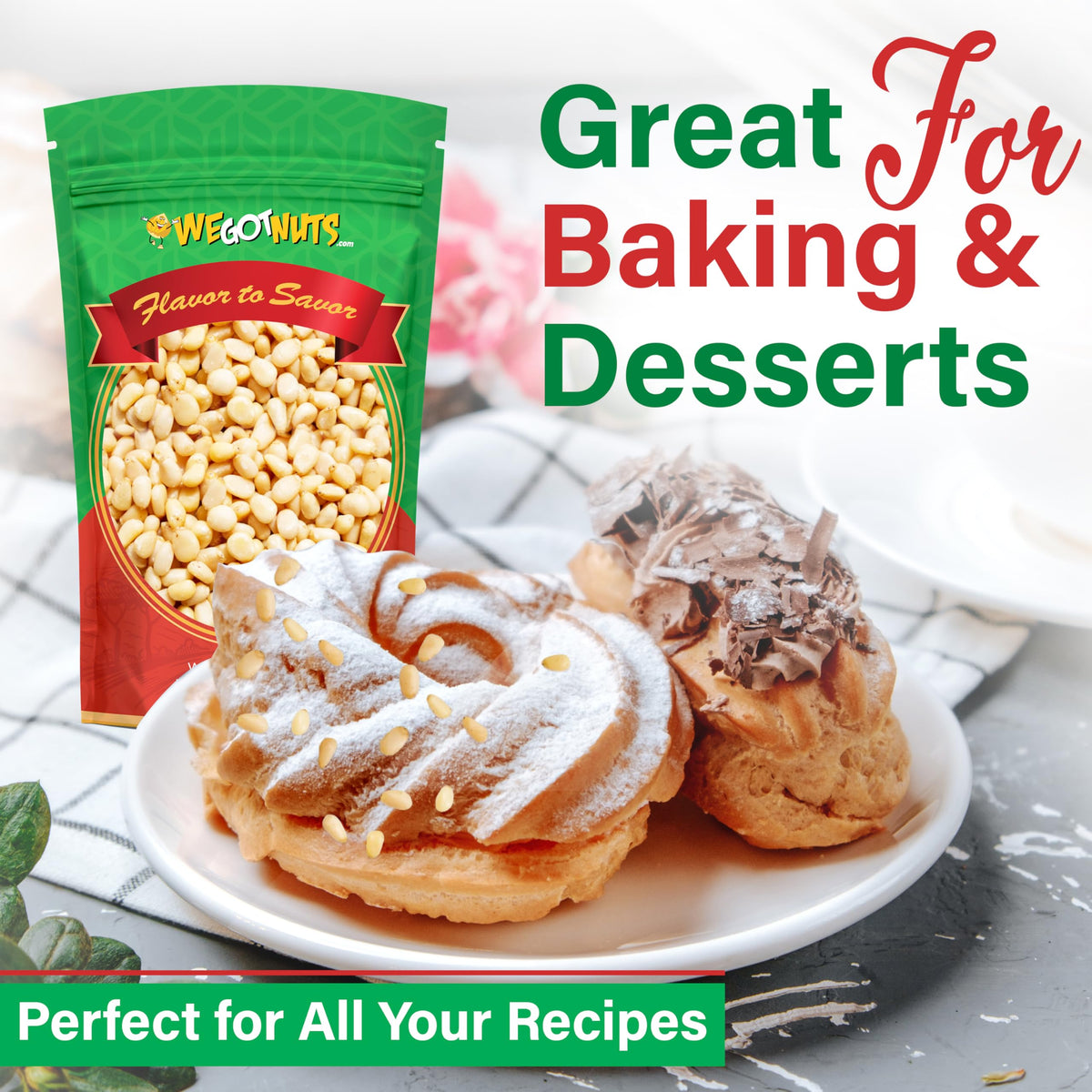 We Got Nuts kosher-certified pine nuts ensuring quality and dietary alignment.