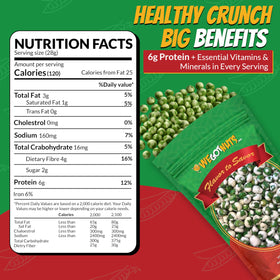 Kosher-friendly wasabi peas in resealable bag for travel and picnics