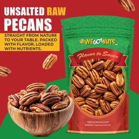 We Got Nuts pecans on a plate for snacking and meal prep inspiration