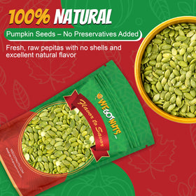 We Got Nuts pumpkin seeds in resealable bag show freshness and packaging