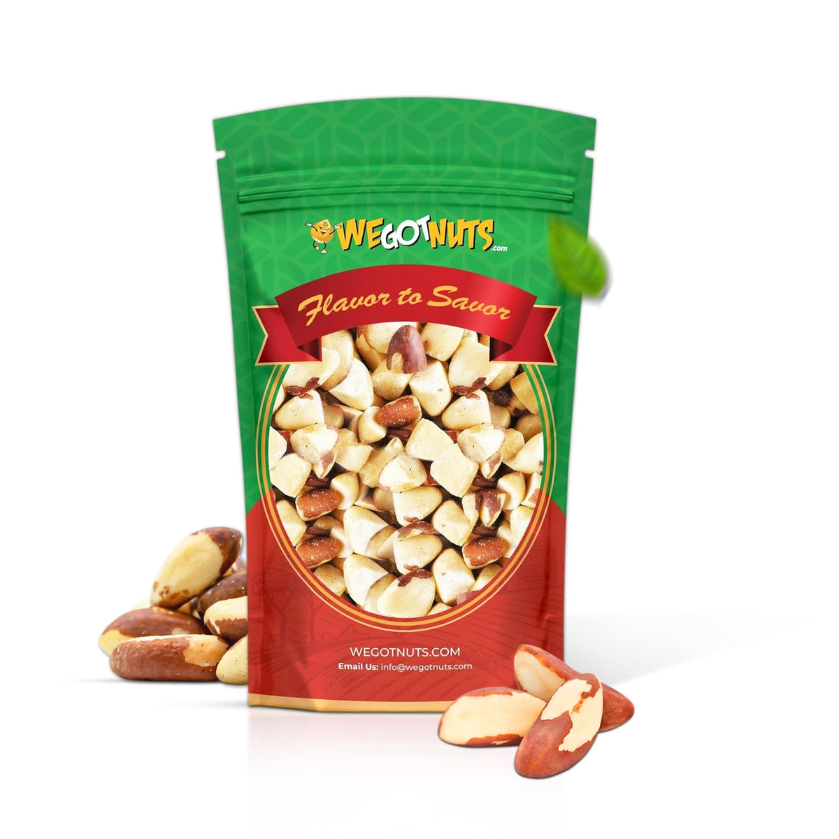 We Got Nuts raw Brazil nuts halves 5 lb front label ideal for bulk snacking.