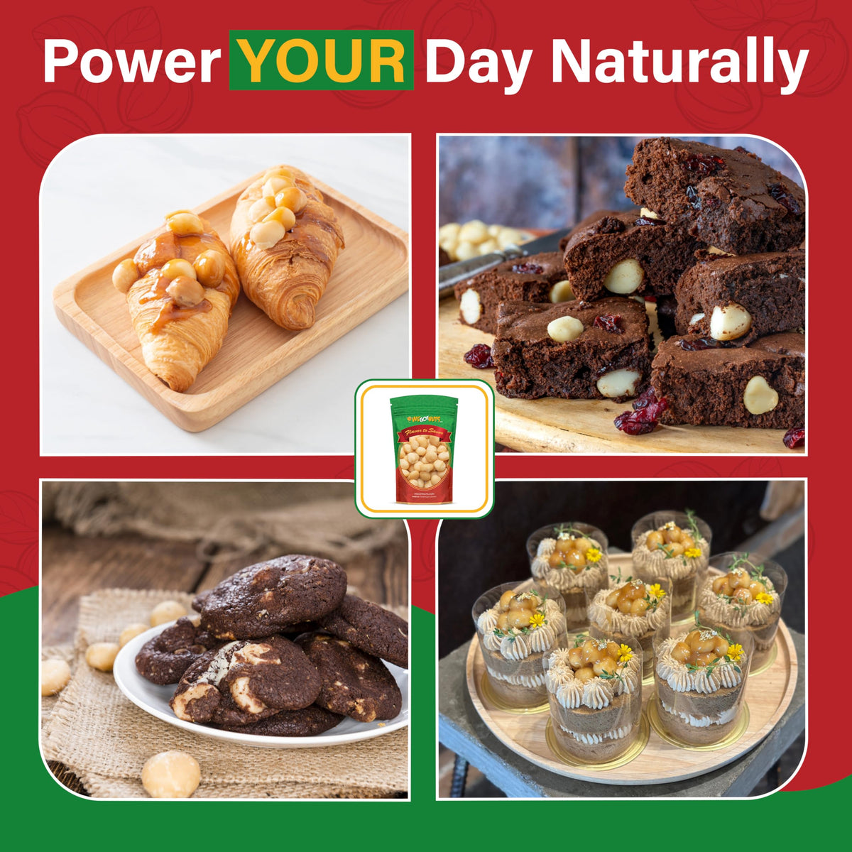 We Got Nuts Raw Deluxe Macadamia bulk portion—ideal for bulk snacking and meal prep.