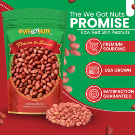 We Got Nuts resealable bag open for freshness and easy snacking