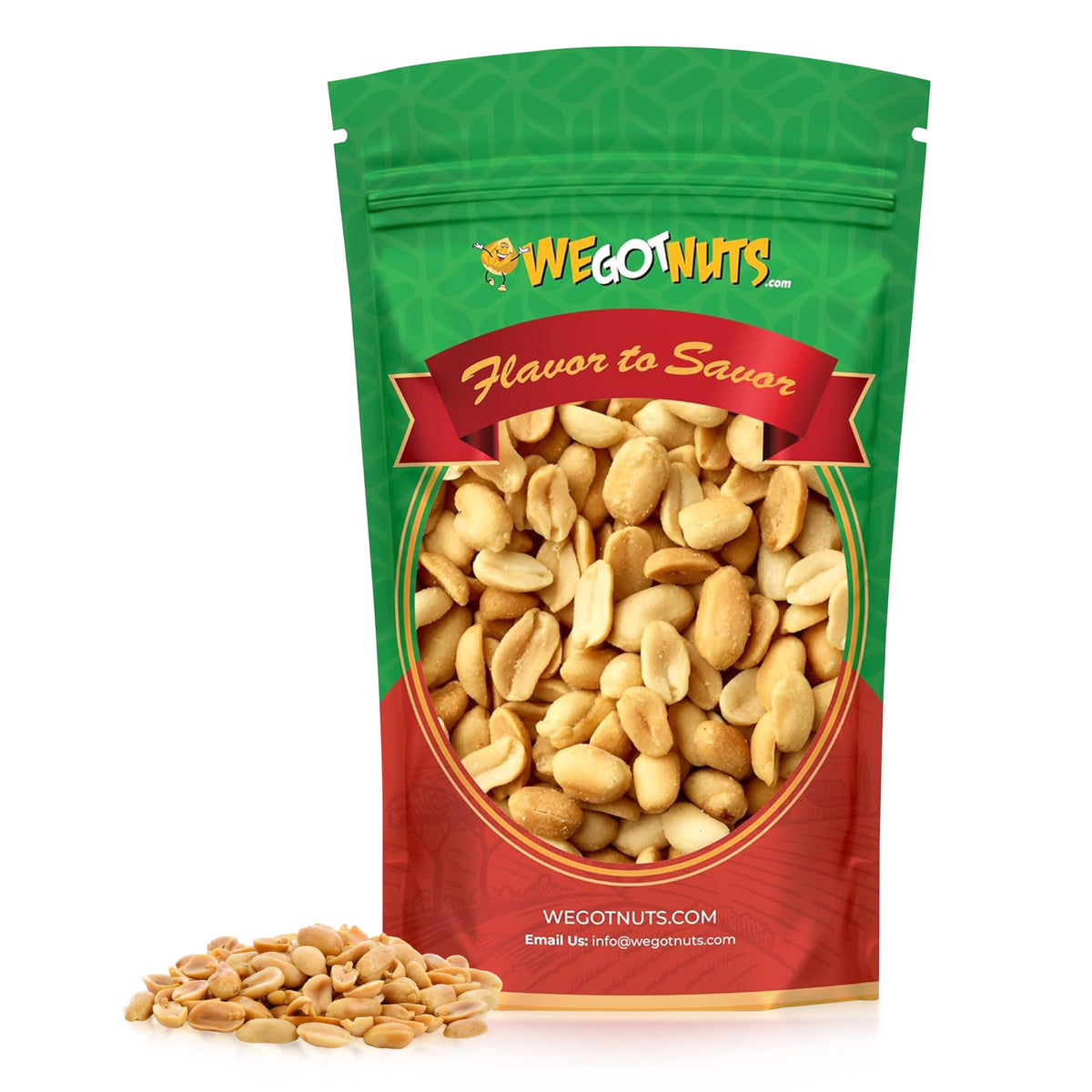 We Got Nuts roasted unsalted peanuts 5lb bag ready for snacking