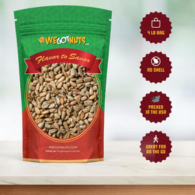 We Got Nuts roasted unsalted sunflower seeds in a bowl for quick snacking
