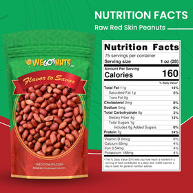 We Got Nuts USA-grown label showing origin and freshness