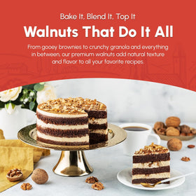 We Got Nuts walnuts halves and pieces no shell, ideal for baking.