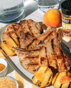 Weber Honey Garlic Rub on grilled chicken for savory finish