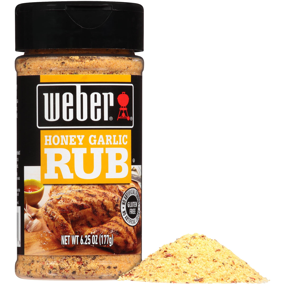 Weber Honey Garlic Rub texture closeup showing seasoned surface ideal for pork