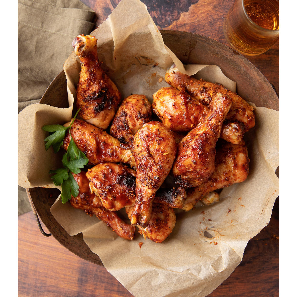 Weber Kick'N Chicken Seasoning on chicken dish boosts savory aroma.