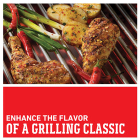 Weber Kick'N Chicken Seasoning spice mix adds pantry-ready flavor.