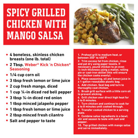 Weber Kick'N Chicken Seasoning for turkey and pork chops.