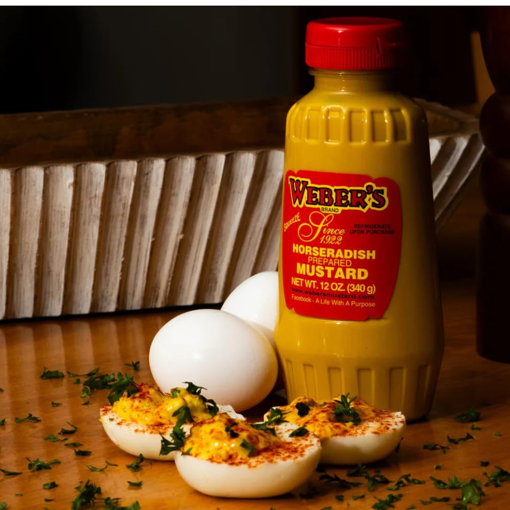 Weber's brand label closeup emphasizing all-natural, vegan, gluten-free promise.