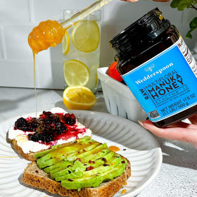 Wedderspoon Manuka honey 17.6oz jar ready for pantry use