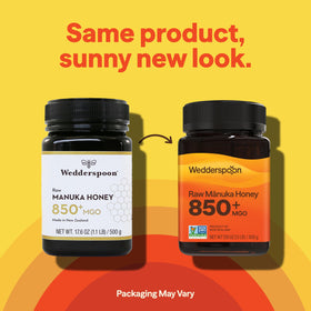 Wedderspoon Manuka honey jar closeup label – trust and purity in every batch