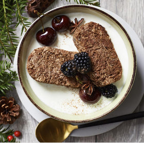 Kitchen counter with Weetabix Chocolate, a kid-friendly morning treat.