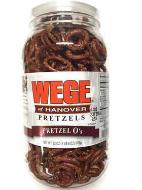 Wege Of Hanover Circle Pretzel O's: crisp round bites for on-the-go snacking.