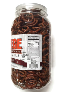 Wege Of Hanover Round Salted Pretzels: classic, shareable crunch for gatherings.