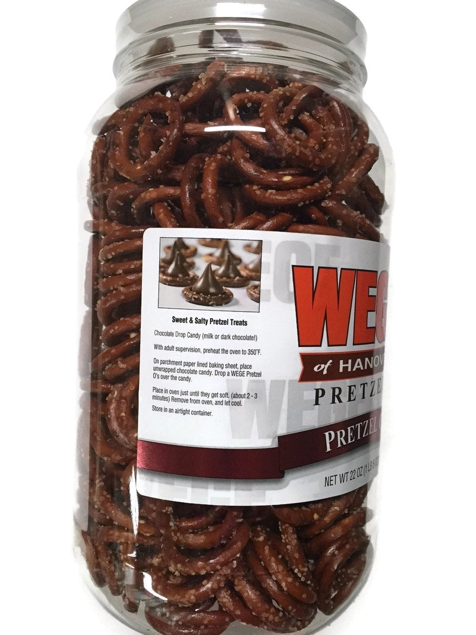 Wege Of Hanover 22 oz Barrel: convenient resealable snacking option with plenty to share.