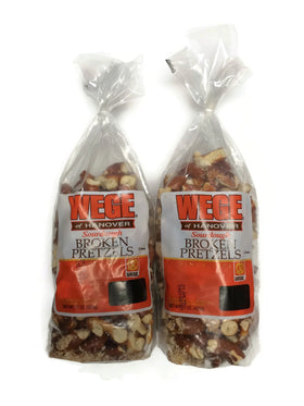 Wege Of Hanover sourdough broken pretzels pack shot, ideal for sharing and on-the-go snacking.