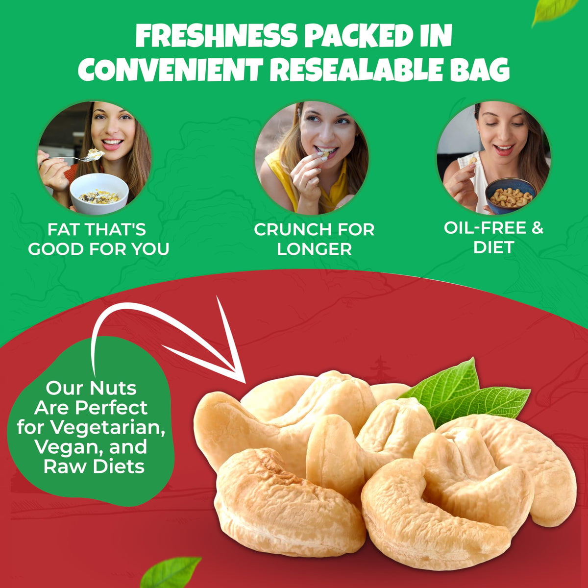 Kosher certification seal visible—We Got Nuts cashews meet quality standards.