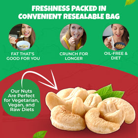 Kosher certification seal visible—We Got Nuts cashews meet quality standards.