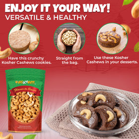 Serving idea highlight—We Got Nuts cashews as a quick energy snack.