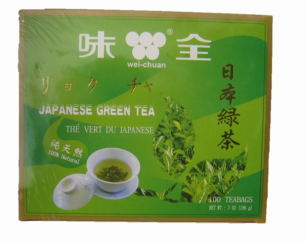 WEICHUAN Japanese green tea bags for light, refreshing daily hydration.