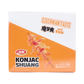 WeiLong Konjac Snack Spicy Hot Strips packaging with bold Sichuan flavor