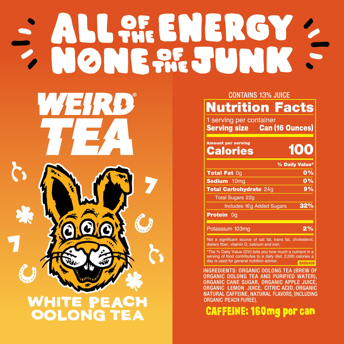 WEIRD Mystical Mint Yerba Mate can delivers crisp mint lift.