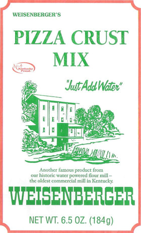 Weisenberger Pizza Crust Mix package ready for convenient home pizza night.