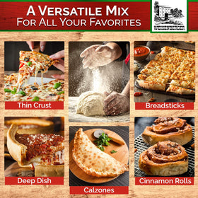 Weisenberger calzones or breadsticks crafted with the mix offer versatile meals.