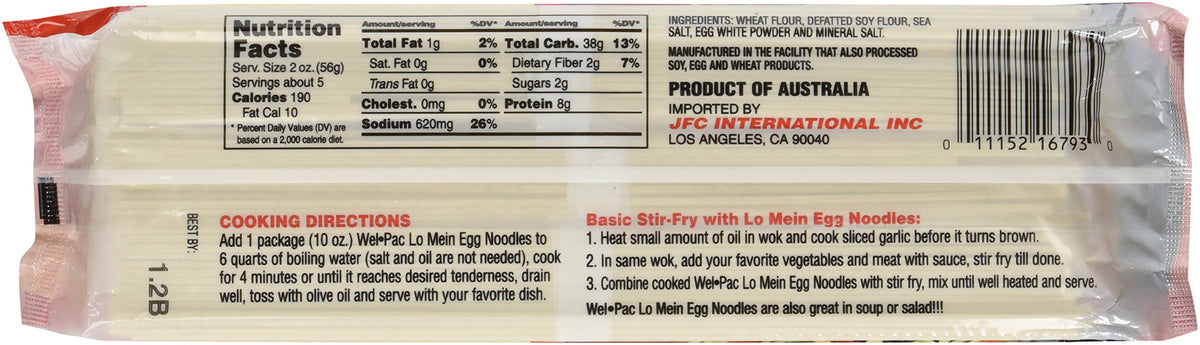Wel Pac Lo Mein Noodles steaming bowl: ready-to-heat option for comforting dinners.