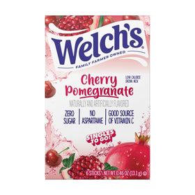 Welch's strawberry peach flavor packet for light, refreshing taste.