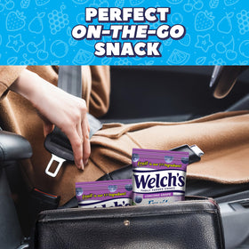 Welch's Concord Grape snack ingredients label highlights real fruit first.