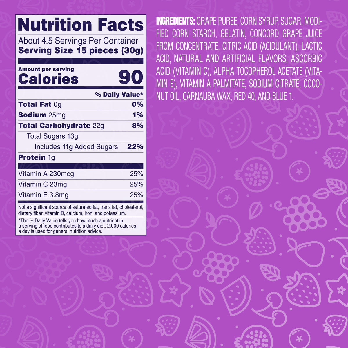 Welch's Concord Grape snack serving-size 5 oz ideal for quick portions.