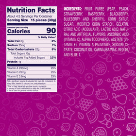 Welch's Fruit Snacks Berries N Cherries snack pack ideal for lunches and commutes.