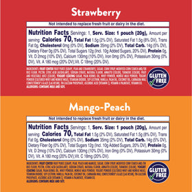 Welch's Fruit 'n Yogurt variety pack mango peach packaging, a tasty lunchbox favorite.