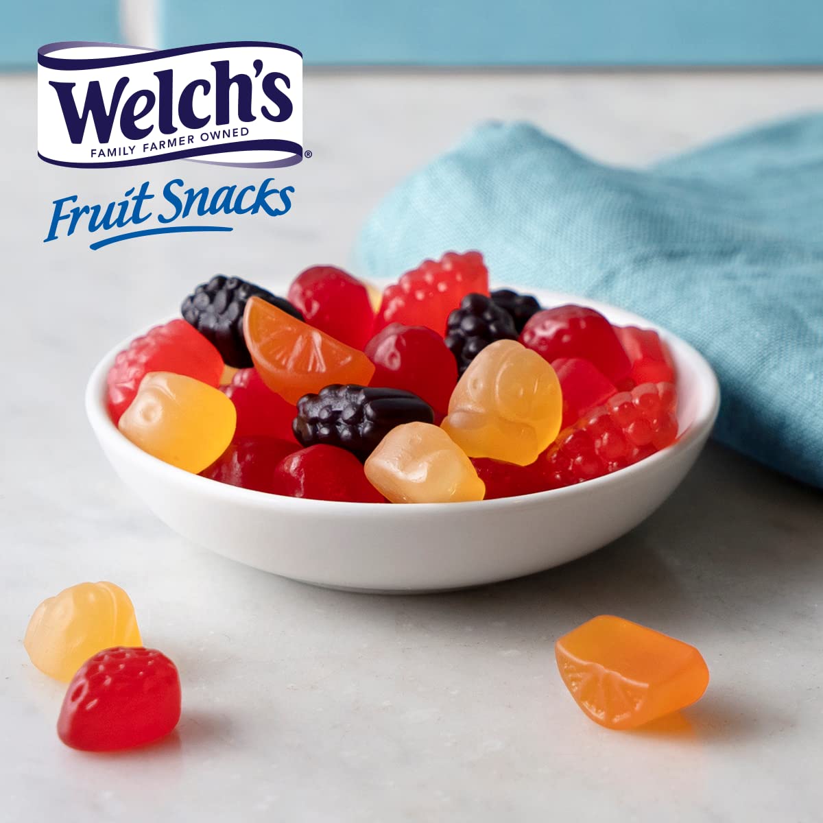 Welch's Fruit Snacks gluten-free image highlights a convenient gluten-free snack