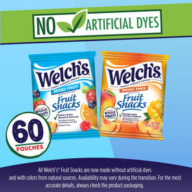 Welch's Fruit Snacks individually wrapped packs for lunchboxes.
