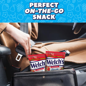 Welch's Strawberry fruit snacks showcase vitamins A, C, and E.