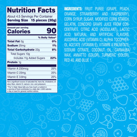 Welch's Fruit Snacks provide vitamins A, C and E per serving.