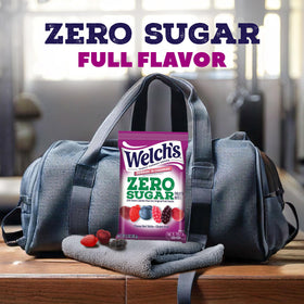Welch's Fruity Bites berries n cherries flavor close-up with vibrant fruit imagery