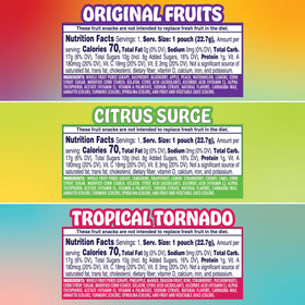 Welch's Fusions Tropical Tornado close-up with dragon fruit and mango, vibrant color